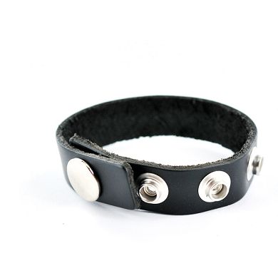 Leder-Penis-Gurt schwarz, D: 35-60 mm
