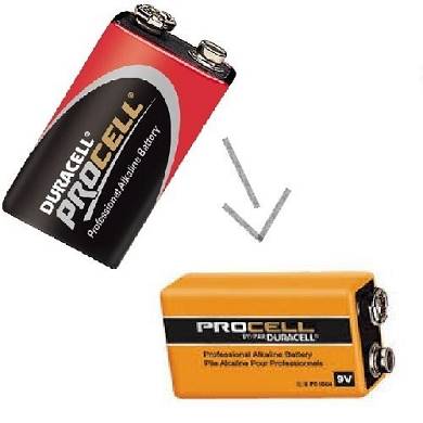 5X 9V. Block 6LR61 MN1604 Batterie Duracell Procell 9Volt-Block Neu