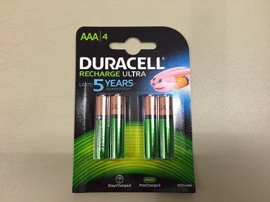 4 x accu aufladbare ultra Duracell Micro AAA MN 2400 LR 03 Batterie batteries