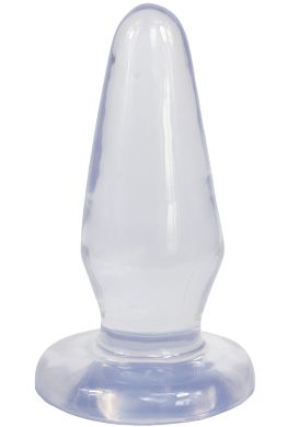 14 x 5,4 cm Clear Stone Jelly Butt Plug No.4