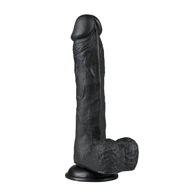 EasyToys ? Realistischer Dildo in Schwarz mit Saugnapf 23,5 cm