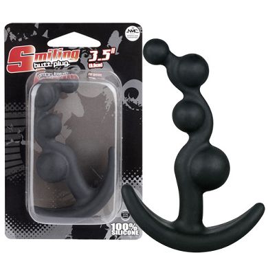 8,9 x 2,8 cm Smiling butt plug 100% Silikon