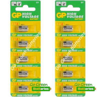 10 x GP 11A 6V Batterie MN11 GP11A A11 E11A L1016