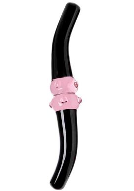 25 x 4 cm Glasdildo - Zwilling