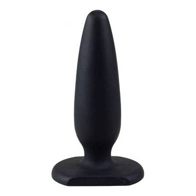 Schwarzer Analplug mit Standfu