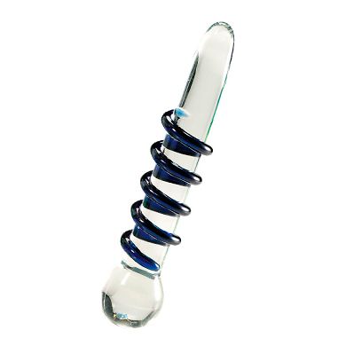 Spirex blau-transp., 17 cm, D: 22-36 mm