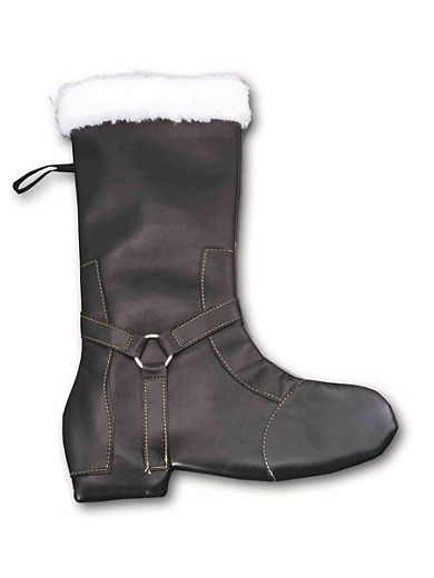 Naughty Stocking: Mens Boot, schwarz