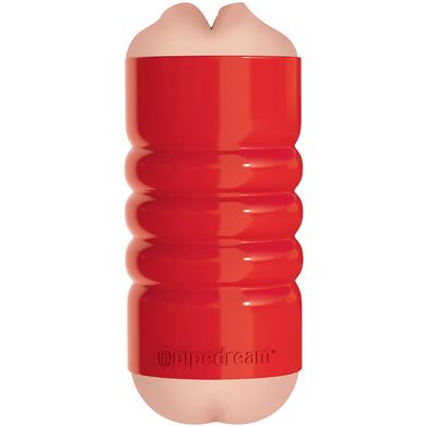 Pipedream Extreme - Tight Grip Mouth and Ass Masturbator red