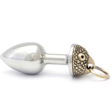  Buttplug Analplug aus poliertem Edelstahl mit raffiniertem Design - mit dem Kopf eines Ra