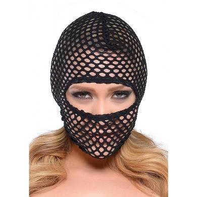 Fetish Fantasy - Netz Kopfmaske - in Schwarz