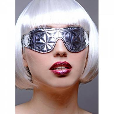 Metallic-Augenbinde - in Silber