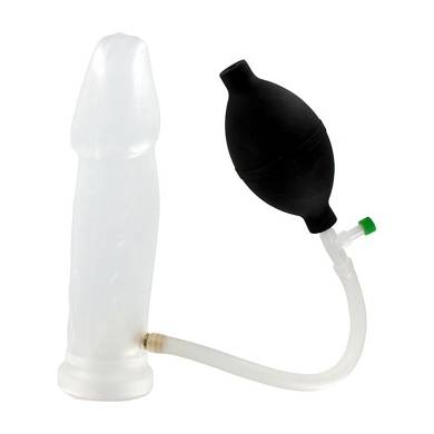 Intim Kondom 21cm lang Penispumpe Potenzpumpe Vakuum Pumpe Enlarger Unterdruck
