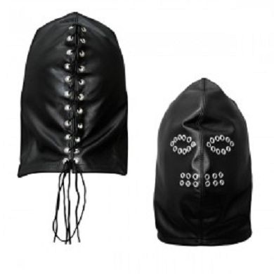 Maske aus Nappaleder mit sen verziert
