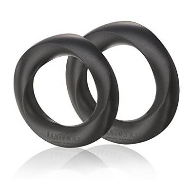 Deluxe Silikon Cockring (Ø 30mm & 35mm) Set STEHFREUDE. 2 Penisringe in Geschen