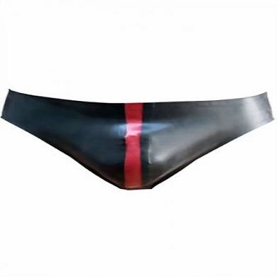 Rubber Jockstrap Black with red Stripe von "Mr. B." Größe XL