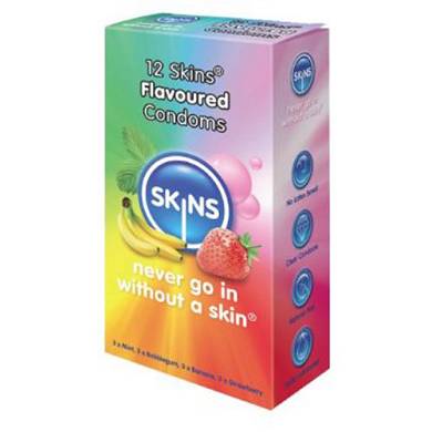 Kondome mit Geschmack von SKINS (12 Stck)
