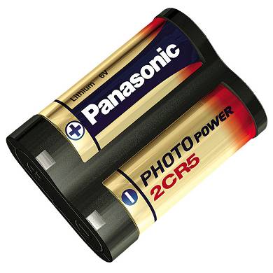 1x 2CR5 2CR5M Foto-Batterie Lithium 6V von PANASONIC