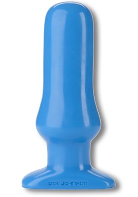 16 x 4-5 cm Plug Doc Johnson Platinum Silicone The Super Big Guy blue