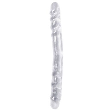 Doppeldildo Doppelwupper transparent 40 x 3,8 cm