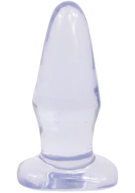 10,7 x 4 cm Clear Stone Jelly Butt Plug No.3