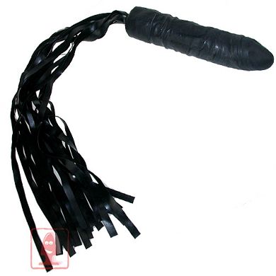 Latex-Peitsche mit Penisgriff