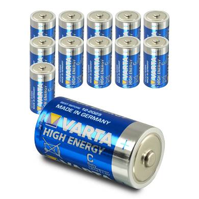 12 x Varta High Energy LR14 LR 14 Baby Zelle C 1,5V MN1400 Alkaline 12 Stück