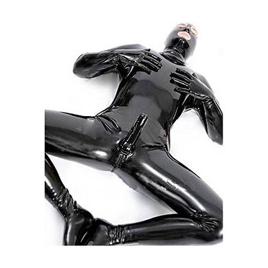 latex_catsuit_overall_dildo_set_dildo_plug_wetlook