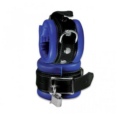 Fufessel Essentials - abschliebar blau/schwarz