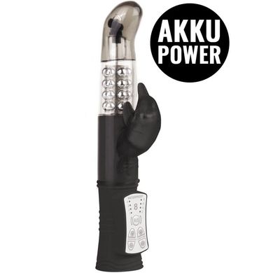 22 x 3 cm Perlenvibrator Shots Toys Rechargeable Dolphin black