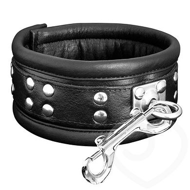 DOMINIX Deluxe drehbares Heavy Leder-Halsband