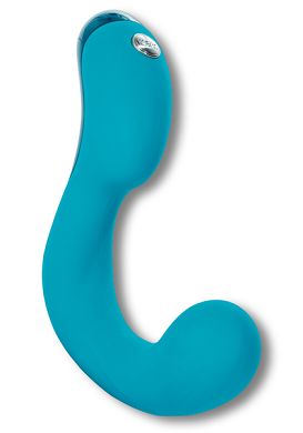 19 x 5 cm G-Punkt-Vibrator KEY SKYE blue - Akku Power