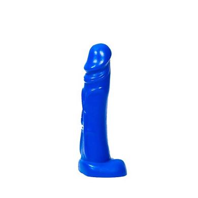 All Blue Dildo 02 - Dildo blau. mit Aderung. 22 x 4.5 cm