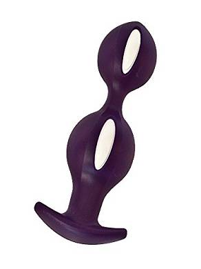 Fun Factory: B Balls Analplug. white/darkviolet