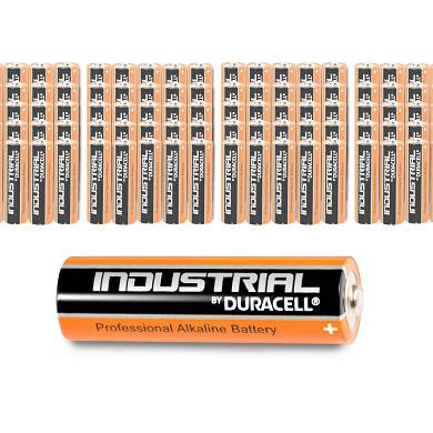 100 x DURACELL AA Mignon Alkaline LR06 Batterie MN1500 1,5V Industrial 100 Stk