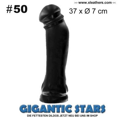 GIGANTIC STARS XXL DILDO PLUG No 50 - 37 x  7 cm