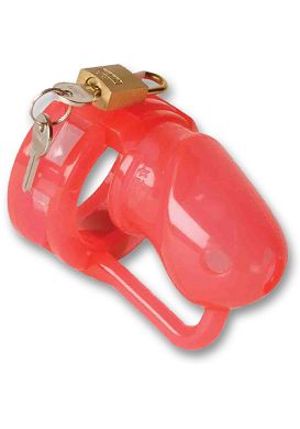 malesation-penis-cage-silicone-small-red-clear