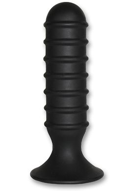 ass-jacker---silikon-buttplug---schwarz---13cm