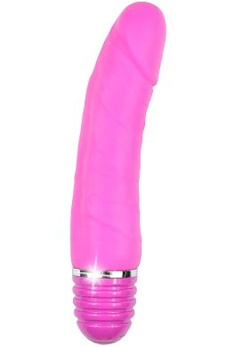 21 x 4 cm Silicone Bendable Buddy Vibrator pink