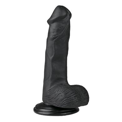 EasyToys ? Realistischer Dildo in Schwarz mit Saugnapf 17 cm