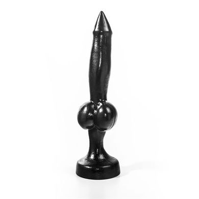 Animaldildo Dobermannpenis schwarz 32 x 4,3 cm