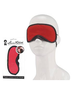 LUX FETISH Peek-a-boo Love Mask red