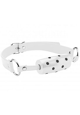 Mundknebel - Cylinder Gag - mit Atemlchern white