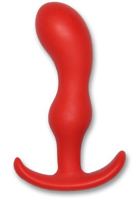 12 x 3,2 cm Smiling butt plug 100% Silikon rot