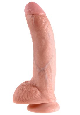 23 x 5,5 cm Dildo King Cock 9 Inch with balls flesh