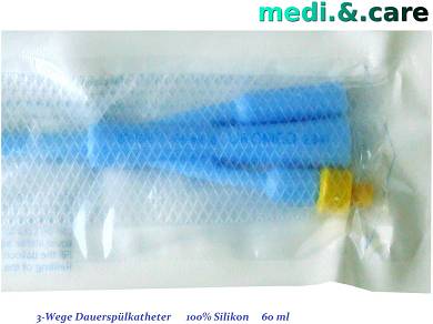 1 UROMED Dauerspül Ballon Katheter 3-lumig > 60 ml < Drainageleistung DBK DUFOUR