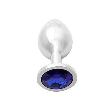 NewMagic 35mm Anal Buttplug Anal Butt Plug Hook Kristall Stahl Metall . M (Blue)