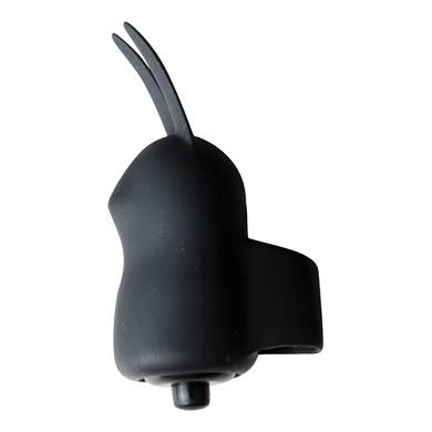 Power Rabbit Fingerring in Schwarz