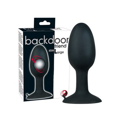 13 x 4,2 cm Buttplug Backdoor Friend Large Silikon black