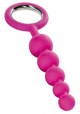 15 x 1,5 - 3 cm Analkugeln -Ride It Up- Silikon pink