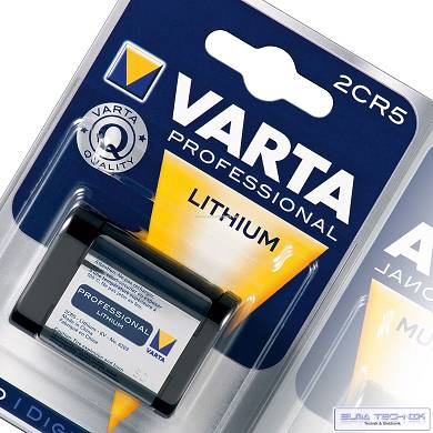 1x VARTA 2CR5 Professional Foto/Photo-Batterie 6V 6203 Blister